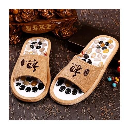 Dk06 Cobblestone massage slippers, summer men'female antiskid health care foot sole health massage shoes, foot acupuncture poi