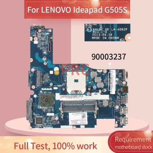 For LENOVO Ideapad G505S Notebook Mainboard LA-A092P AMD DDR3 Laptop motherboard
