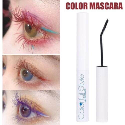Mini Colored Mascara Lashes Lengthening Curling Thickening Long Lasting No Smudging SANA889