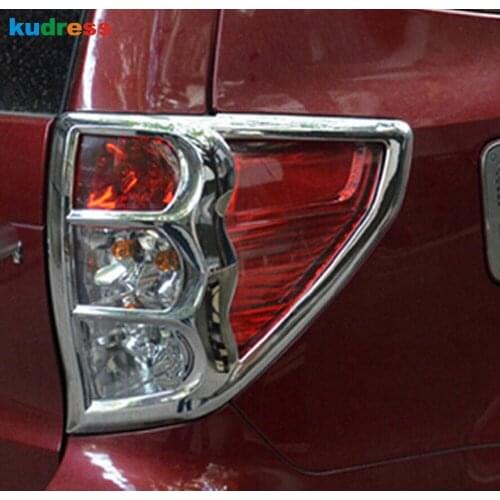 For Subaru Forester 2009 2010 2011 2012 ABS Chrome Rear Light Lamp Cover Trim Taillight Frame Trims Car Styling Accessories 2pcs