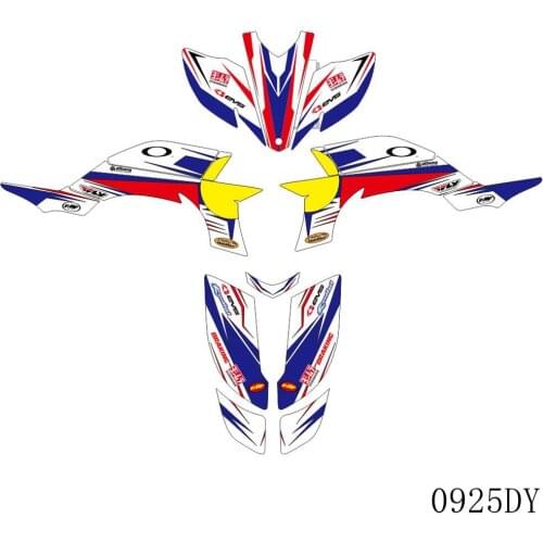 Full Graphics Decals Stickers Motorcycle Background Custom 3M For YAMAHA YFZ450R YFZ 450R YFZR 450 2003 2004 2005 2006 2007 2008