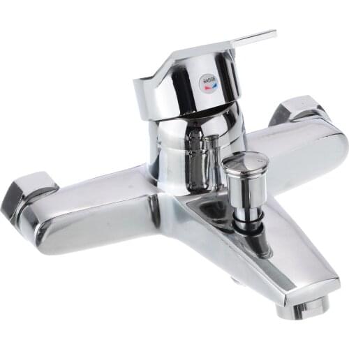 Wall Mount Bathroom Mixer Tap Chrome Bathroom Tub Shower Faucet Cold and Hot Water Mixer Tap For Bathroom Accessories
