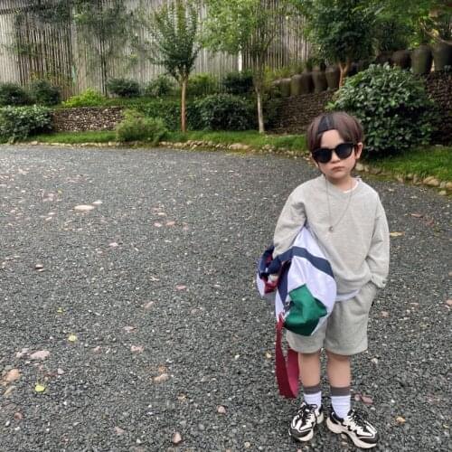 2021 new childrens clothing mens autumn suit childrens long sleeve leisure childrens sports sweater two-piece set