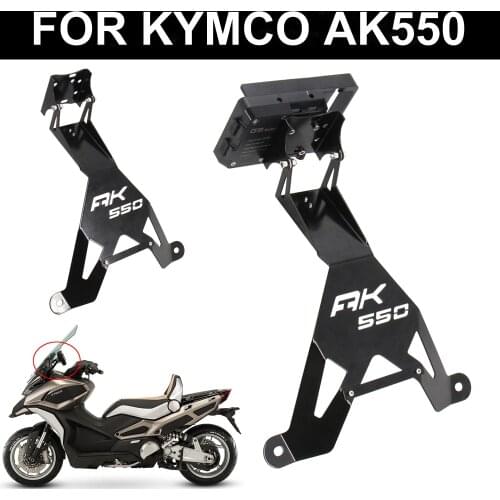 FOR KYMCO AK 550 AK550 ak550 Motorcycle Front Phone Stand Holder Smartphone Phone GPS Navigaton Plate Bracket