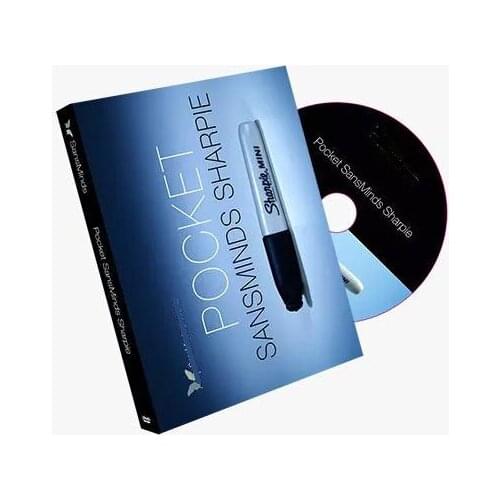Pocket SansMinds Sharpie (DVD and Gimmick) - Magic Tricks,Close up,illusions,Mentalism,Stage Magic,Party Magic,Accessories,Toys