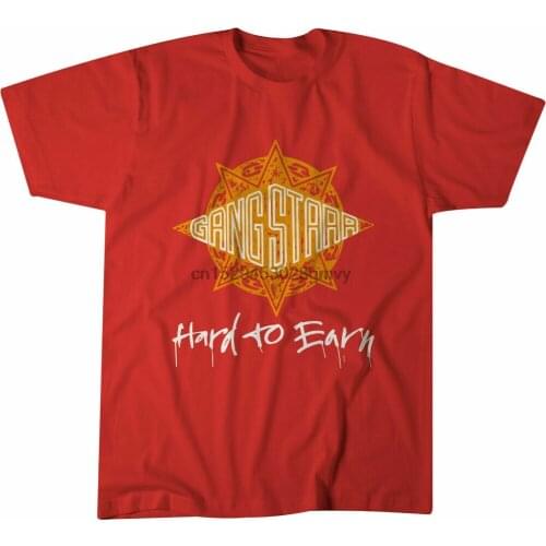 Gang Starr Hard To Earn Promo T-Shirt - Classic Hip-Hop Vintage Men Gift Tee