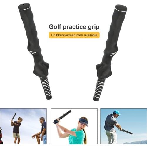Golf Rubber Swing Trainer Training Grip Aids for Right Left Hand Golfer Practice Standard Teaching Aid