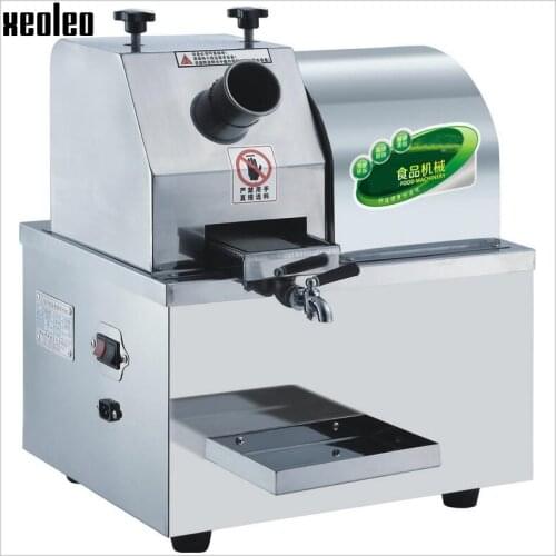 XEOLEO Battery Sugar Cane machine 24V Commercial Sugar cane Juicer Stainless steel Mobile Sugar cane Juicing Press machine 350W