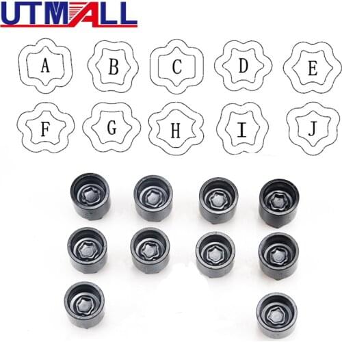 UTMALL anti-theft screw sleeve wheel anti-theft screw removal tool key for Toyota Kurozek Senna Tanto PRADO Type A-J