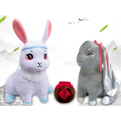 Mo Dao Zu Shi Wei Wuxian Lan Wangji Pet Rabbits Animie Yaoi The Untamed Grandmaster of Demonic Cultivation Cosplay Stuffed Toys