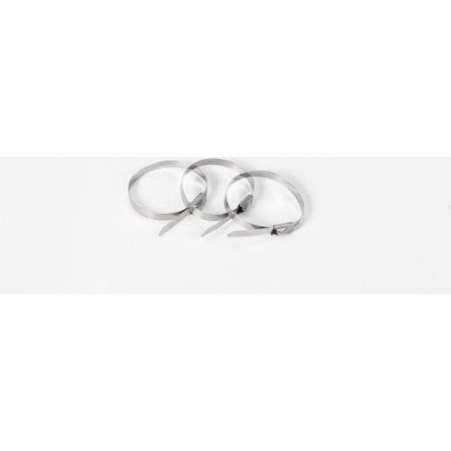 100PCS 4.6x1750/1800/1850mm STAINLESS STEEL METAL CABLE TIES TIE ZIP WRAP EXHAUST HEAT STRAPS INDUCTION PIP