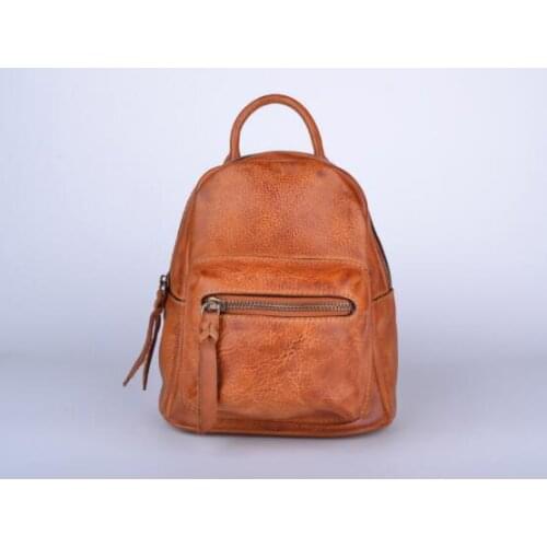 121 High quality women genuine leather cow skin soft small backpack school bag