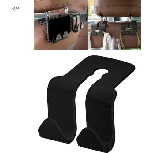 13MF 2 in 1 Headrest Hook Easy Install Seat Back Phone Holder Excellent Present