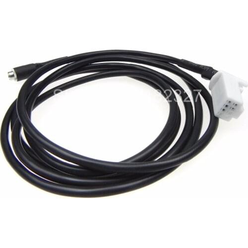 5pcs/lot High Quality AUX in Adapter 8pin Subaru Forester NISSAN QASHQAI MICRA SUZUKI SWIFT JIMNY electronic AUX cable