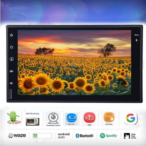 7 inch Android Android 10 2 Din Car Radio Video Multimedia Stereo Unit Supports FM SWC USB bluetooth 2G RAM 16G ROM