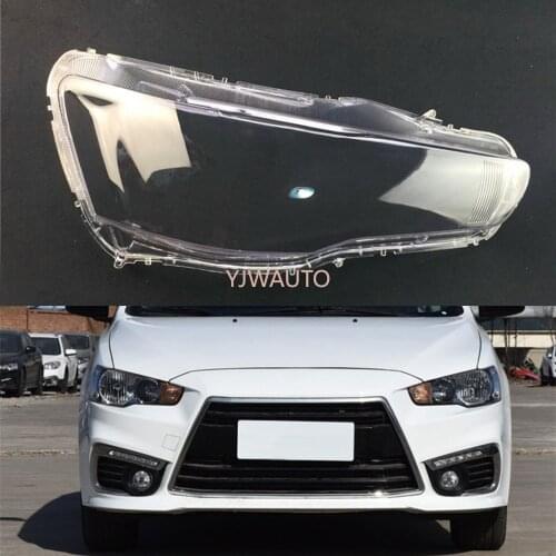 Car Headlight Lens For Mitsubishi Lancer EX 2010 ~ 2017 Car Headlamp Cover Replacement Auto Shell Cover