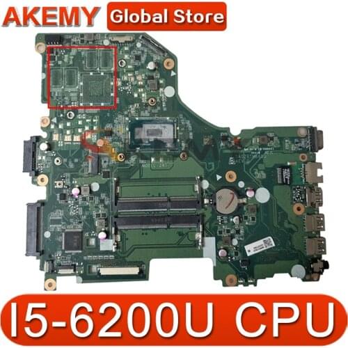 E5-574 motherboard For ACER portable E5-574 E5-574G zrw da0zrwmb6g0 rev: g cpu: I5-6200U ddr3 nbg37110026 100% ok Mainboard