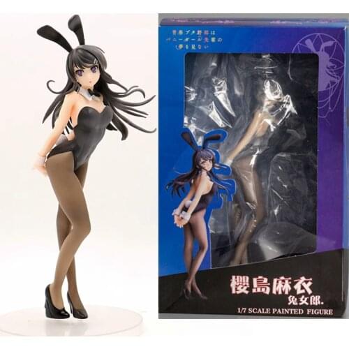 Bunny Girl Sakurajima Mai Sisters Anime Rascal Does Not Dream Of Dream Sexy Girl Anime Figurine PVC Action Figures Toys 24CM