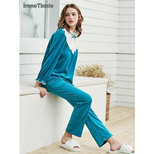 IreneTinnie Women's Long Sleeve Pajamas