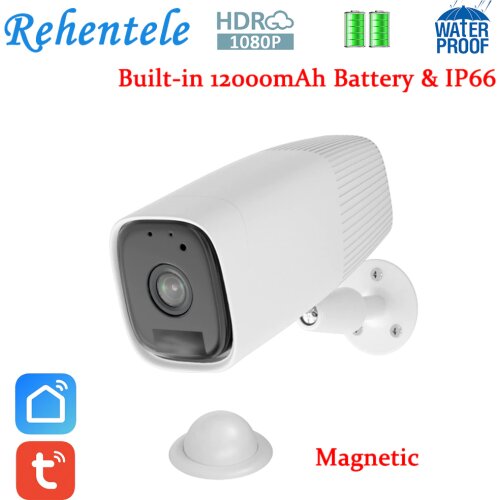 Rechargeable Battery Wireless Cloud Camera HD 1080P Outdoor Indoor Surveillance Camera Tuya Powered Smart Life CCTV Camera