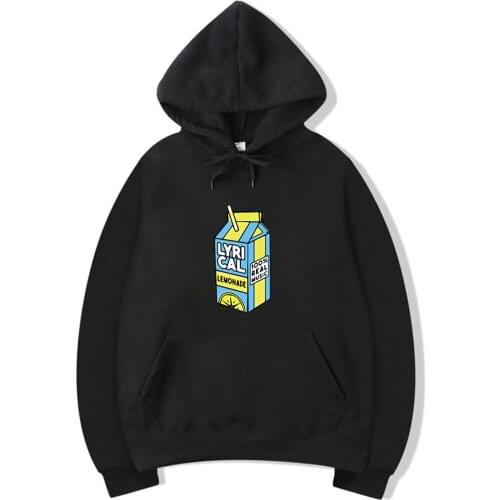 Lyrical Lemonade black Hoodies Real Music Funny Hoodie for unisex Men/Women Lyrical Lemonade casual Pullover Hooded Sweatershirt
