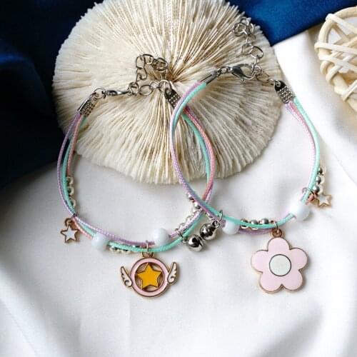 Little red flower bracelet women sweet ins student girlfriends student jewelry Wholesale #82649