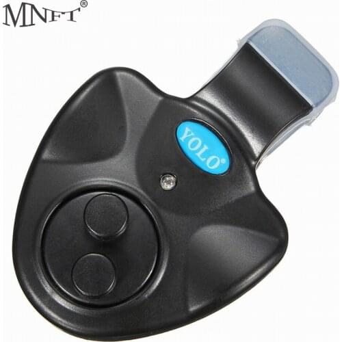 MNFT 1Pcs Fishing Fish Bite Alarm Electronic Buzzer on Fishing Rod with Loud Siren Daytime Night LED Sound Alert