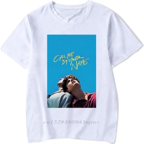 Call Me By Your Name Movie Males T-shirts for Male Summer Fashion Casual High Quality Short Sleeve T-shirt Male