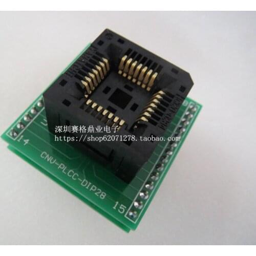 Original YAMAICHI IC Test Seat PLCC28 PLCC28 TO DIP Burning Programme PLCC28/DIP28 Socket Adapter