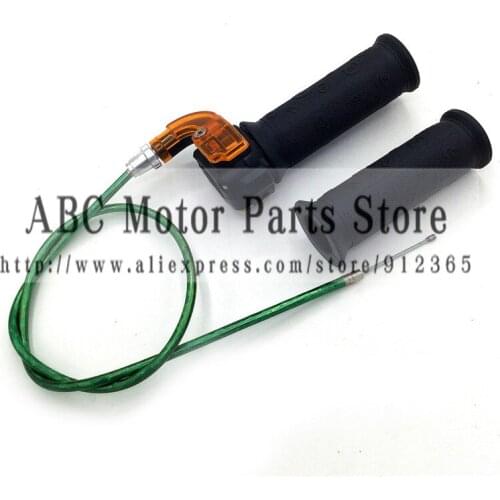 Pair Throttle Accelerator Grip Twist Cable For Pocket bike/4-stroke dirt bike/mini bike 50cc 90cc 110cc 125cc 140cc