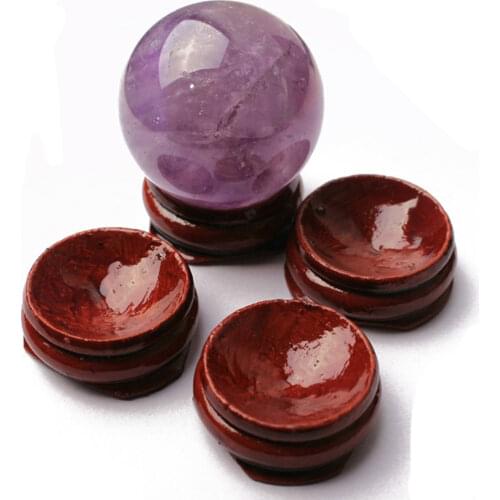 Retro Natural Wooden Display Stand Crystal Ball Glass Divination Globe Photography Base Lensball Holder Magic Ball Holder