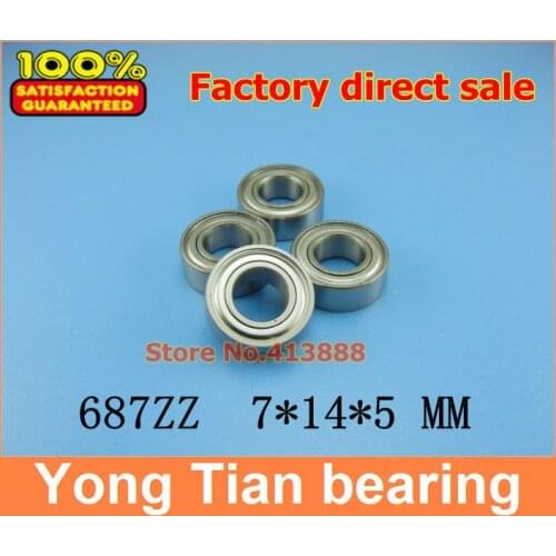 1pcs) SUS440C environmental corrosion resistant stainless steel deep groove ball bearings S687ZZ 7*14*5 mm