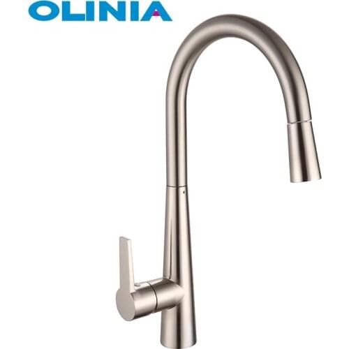 OLINIA kitchen faucet chrome kitchen mixer spray down spray hose kitchen faucet 360 degree rotation single handled OL82305WD