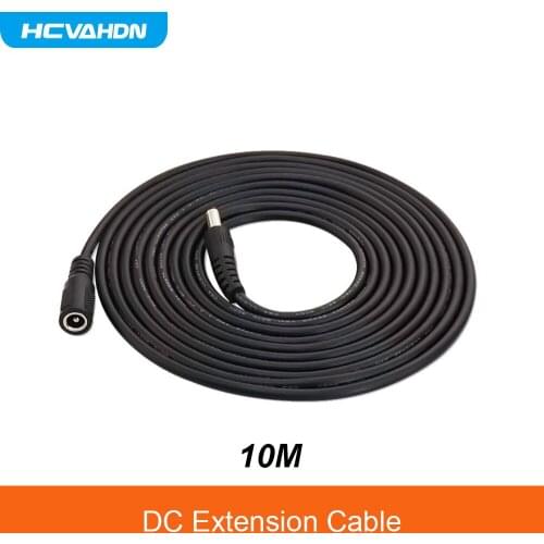 10 Meters DC 12V Power 10M Extension Cable 5.5mmx2.1mm /20ft DC Plug For CCTV Camera 12 Volt Extension Cord