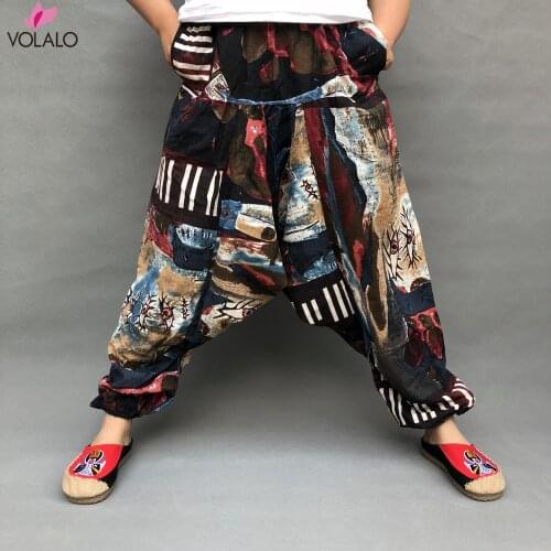 VOLALO Women's Linen Trousers