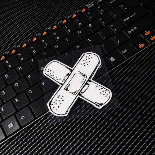 Funny Cross Band-Aid Blood Wood Decals Car Styling Sticker Auto Window Tail Bumper Graphics Vinyl
