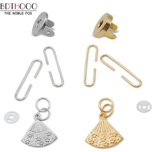 10sets/lot 5cm Fan-shaped Coin Purse Frame Bag Clasp Clutch Kiss Clasp Lock Retro C-shaped Frame for Bags Accessories