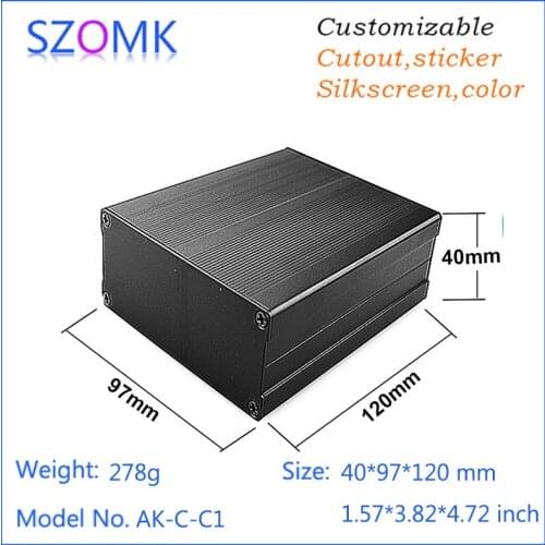 10 pieces, 40*97*120mm hot selling aluminum enclosure die cast junction box power supply enclosure aluminum case gps tracker