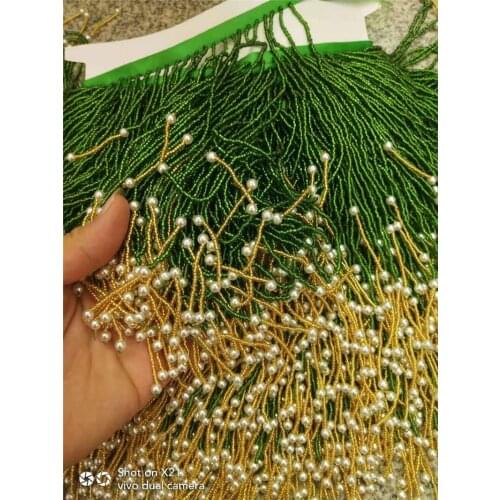 11 yards /lot tube beads tassel fringe 15cm width for decoration dress/fashion designer JRB-8.1405