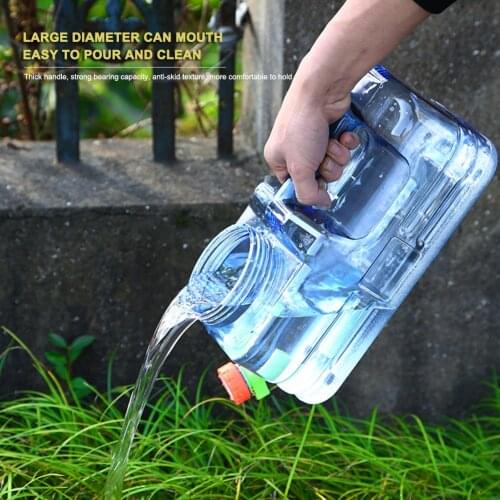2.5/10L Capaciteit Outdoor Water Emmer Draagbare Rijden Water Tank Container Met Kraan Voor Camping Picknick Wandelen Supplies