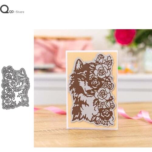 2021 Wolf Head Lace Border Cutting Dies New Dies Scrapbooking Mold Cut Handmade Tools DIY Craft Decoration Metal Cutting Dies