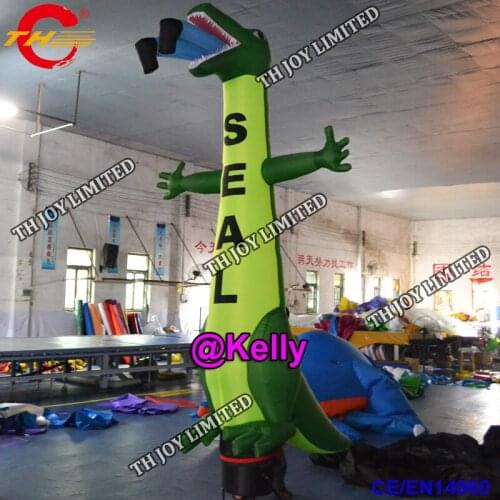 Free door shipping inflatable dancing man dancing dinosaur for sale, outdoor advertising sky dancer inflatable air dancer
