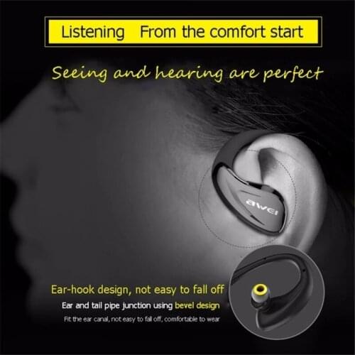 Awei Hifi Handsfree Stereo Sport Mini Auriculares Bluetooth Headset Earphone Ear Phone Bud Wireless Headphone For Running Earbud