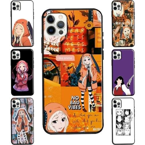 Runa Yomozuki Kakegurui For iPhone 12 mini 11 Pro Max Case For iPhone XR X XS Max 5S 6S 7 8 Plus SE 2020 Coque