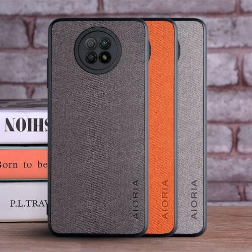 Case for Xiaomi Redmi Note 9T coque Luxury textile Leather skin soft hard phone cover for xiaomi redmi note 9t case funda capa