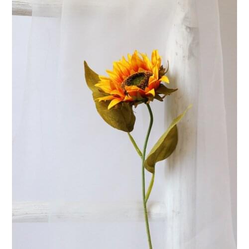 1pcs Non-woven Fabric Artificial Flowers Sunflower Flower Beautiful High Quality Home Garden Party Wedding Decoration DIY