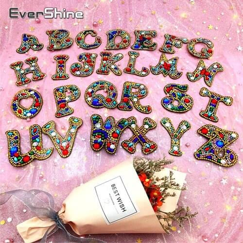 EverShine Diamond Painting Accessories Keychain Letters Special Shaped Diamond Embroidery Keyring Mosaic Art