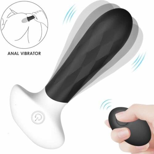 9 Speed Prostate Massager Vibrator, Waterproof Soft Silicone Anal Trainer Sex Toys for Men Women Solo and Couple Anal Play