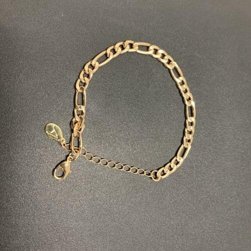 Metal Chain Simple Gold Color Bracelet 2020 New Fashion Bohemia Flat Chain Boho Geometric Bracelet Alloy Sister Female Gifts