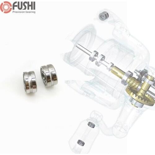 MR83zz " U " Groove Type Bearing 3*8*3 mm ( 2 Pcs ) ABEC-3 Miniature Fishing Rod Reel Pulley MR83 U Ball Bearings